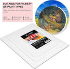 ESRICH Canvas Boards for Painting-21 Pack Blank Flat Canvas Boards-4x4 - Image 3