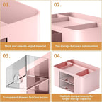 Marbrasse Pen Organizer with 2 Drawer, Desk Organizers and Accessories with 5 - Image 6