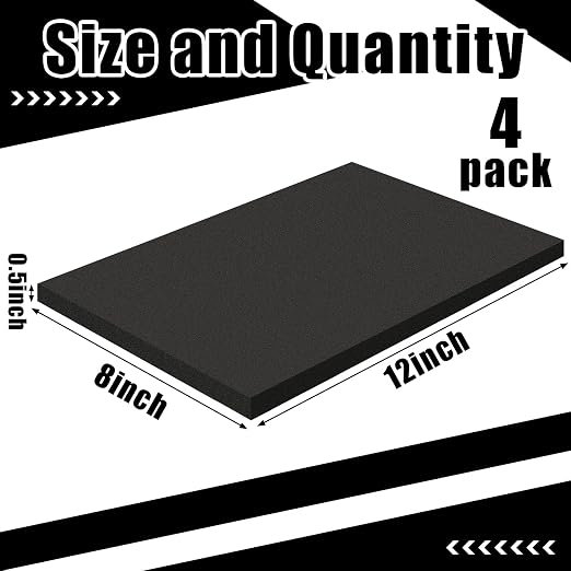 4 Pcs 0.5" Thick Foam Padding Sheet - Image 2