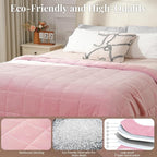 Topblan Sherpa Fleece Weighted Blanket 20lbs, Uniformed Color - Image 5