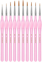 Miniature Paint Brushes, Micro Detail Paint Brush Set, Triangular Grip Handles by Unknown