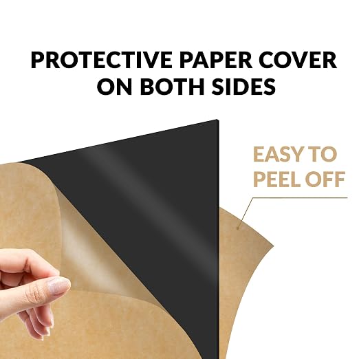 SimbaLux Acrylic Sheet Black Opaque Cast 12” x 12” 1/8” Thick, 2 Pack | Square - Image 3