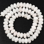 Songxi 5x8mm Natural White Jade Stone Rondelle Beads, Gemstone - Image 5