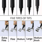 Kuretake Bimoji Brush Pen, Hand lettering and Illustration, - Image 4