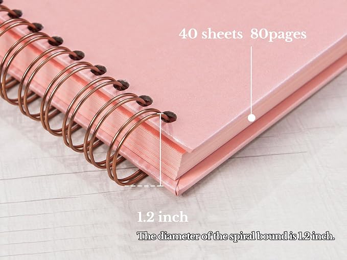 potricher 12 x 12 Inch Large Inch DIY Scrapbook Photo Album 80 Pages Thick - Image 4
