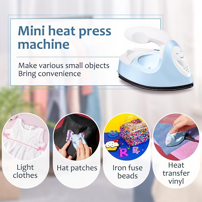 Honoson Mini Craft Iron Mini Heat Press Small Iron 3.93 x 2.36 x 2.76 in - Image 6