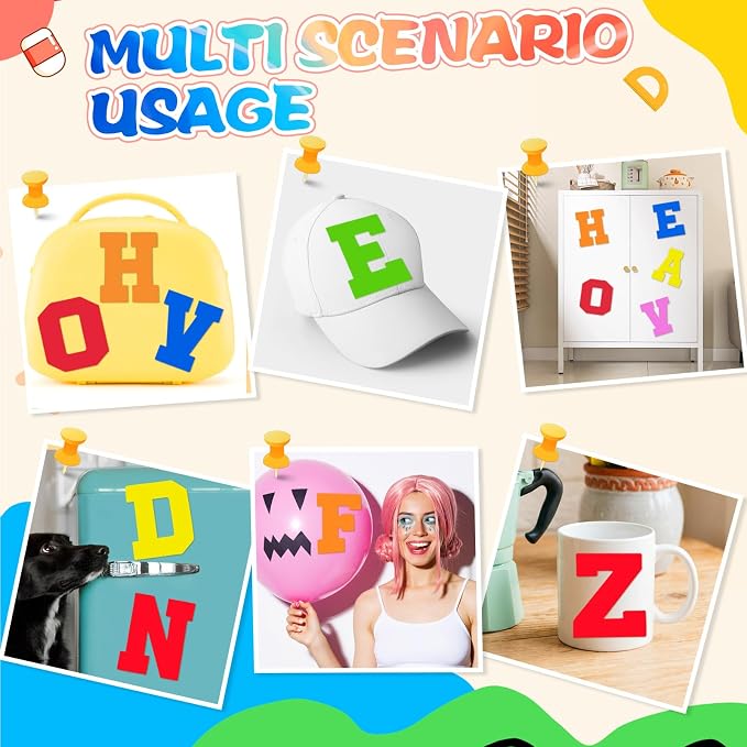 WILLBOND 52 Pcs Back to School Foam Alphabet Letters - Image 6