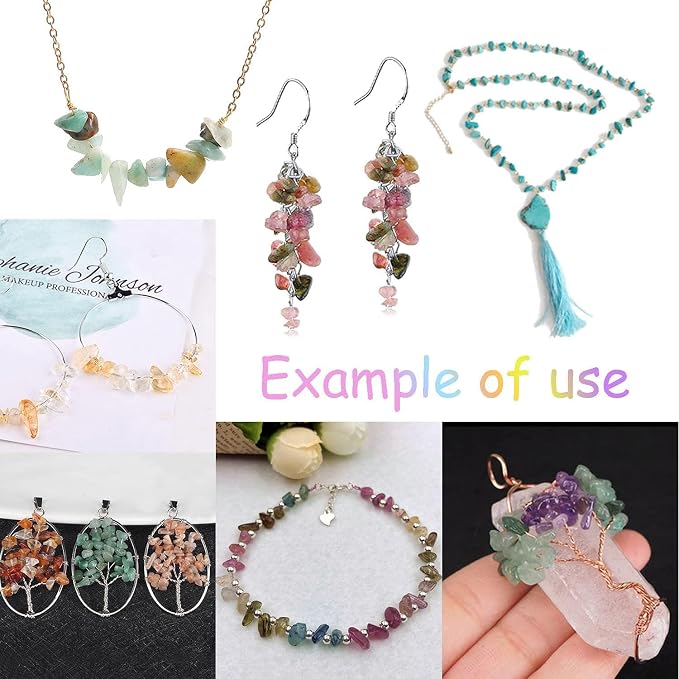 Julie Wang 450PCS Turquoise Irregular Chip Stone Beads 5-8mm Gemstones Crystal - Image 2