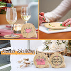 36 Pcs Unfinished Wood Coasters - Image 3