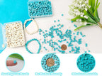 6mm Turquoise Square Beads Bulk - Image 4