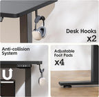 TIQLAB Electric Adjustable Sewing Table, Ergonomic Worktable - Image 7
