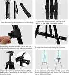NS JYMB Black 4 Pack 17-66 Inch Art Easel Stand - Image 8