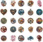50 Pcs Mechanical Gears PET Aesthetic Stickers - Image 2
