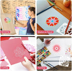 50 PCS Mandala Painting Stencils Reusable Mandala Stencils - Image 6