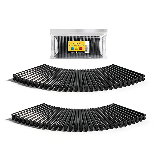 Black Hot Glue Sticks 4" Long 0.27" Dia, Mini Size Glue Sticks - Image 2