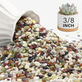 NUPICK 6 lbs Pebbles for Indoor Plants, 3/8 Inch Pea Gravel for Fish Tank by CreateAmazingChoice