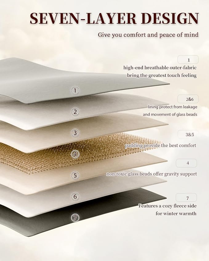 L'AGRATY Queen/King Size Weighted Blanket - Image 6