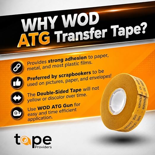 WOD RWATGD Tape Dispenser Gun for Transfer Tape, Adhesive Applicator: Dispenses - Image 2