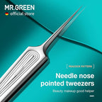 MR.GREEN Ingrown Hair Tweezers Needle Nose Pointed Tips Tweezers - Image 2