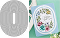 Oval Border Die Cuts for Card Making, Metal Cutting Dies Embossing Paper Dies by Zshyocta