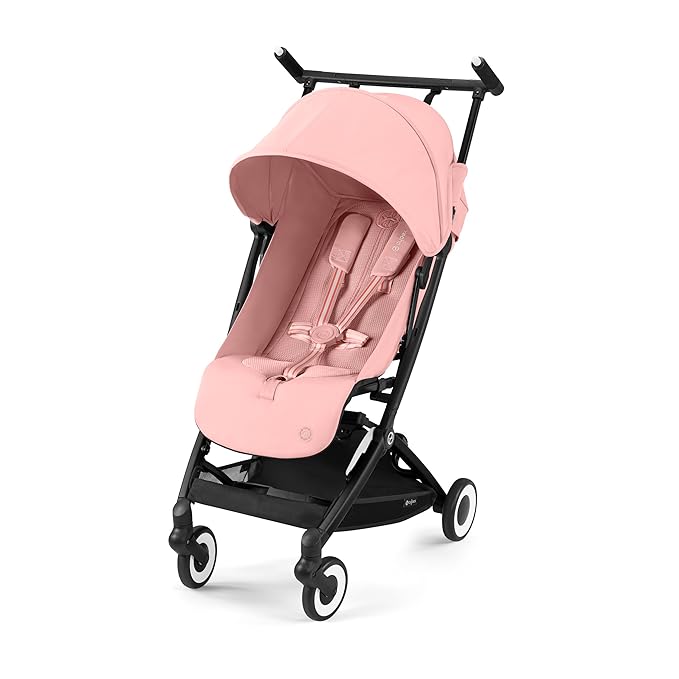 Cybex Libelle 2 Travel pockit Baby Stroller - Lightweight Carry-On Travel Stroller for Airplane with One-Hand Recline, Compatible with CYBEX Car Seats, Candy Pink