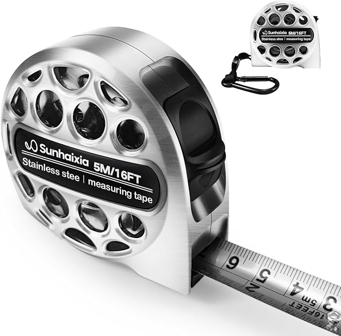 4-in-1 Laser Tape Measure with Laser Level Crosshairs |130ft/40m Laser by SUNHAIXIA