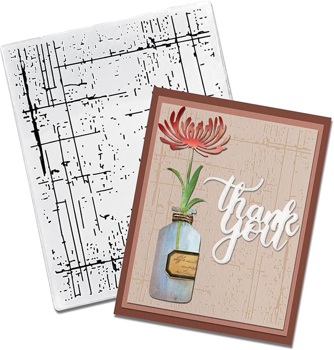 Threetols 3-D Textured Impressions Embossing Folder, Dot Background Embossing by Threetols