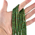 170pcs 4x2mm Green Turquoise Heishi Disc Rondelle Spacer Natural Stone Semi - Image 3