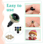 TOAOB 140pcs 8mm Colorful Plastic Safety Eyes Craft Eyes - Image 5