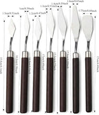 Palette Knife Set of 7, Stainless Steel Painting Knives - Image 2