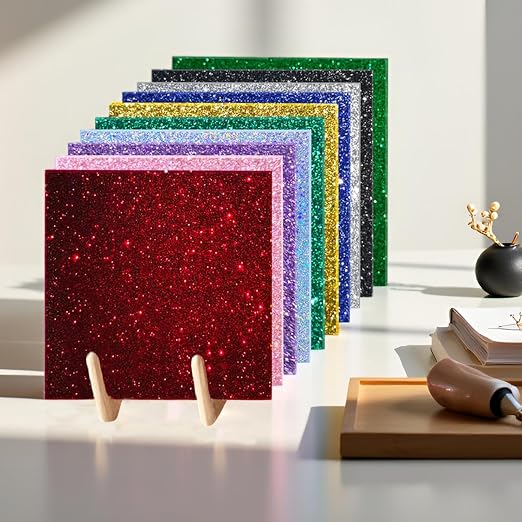 Glitter Acrylic Sheets, 2 Pack | 1/8 in Thick, Cast Sparkly, - Image 5