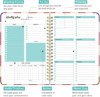 Undated Weekly Planner, Weekly To Do List Notebook - Image 2