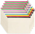 Koolmox Canvas Zipper Pouch, 40 Pack Bulk Cosmetic Bags Embroidery Bag Blank by Koolmox