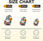 Garden Gnome Puzzles Elf Sunflower Basket Stained Glass Colorful Puzzle Adults - Image 4