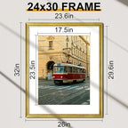 Vittanly 24x30 Picture Frames Set of 2, Ornate Vintage Photo Frame - Image 2