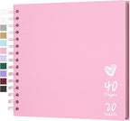Scrapbook 8x8 Inch DIY Scrapbook Album Hardcover Kraft Paper 40 pages/20 sheets by Hiwhy