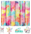 Tintnut Dreamy Tie Dye Heat Transfer Vinyl, PU HTV Sheets, easy cut & weed by Tintnut