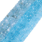 4mm 90pcs Deep Color Aquamarine Tiny Gemstone Beads - Image 8