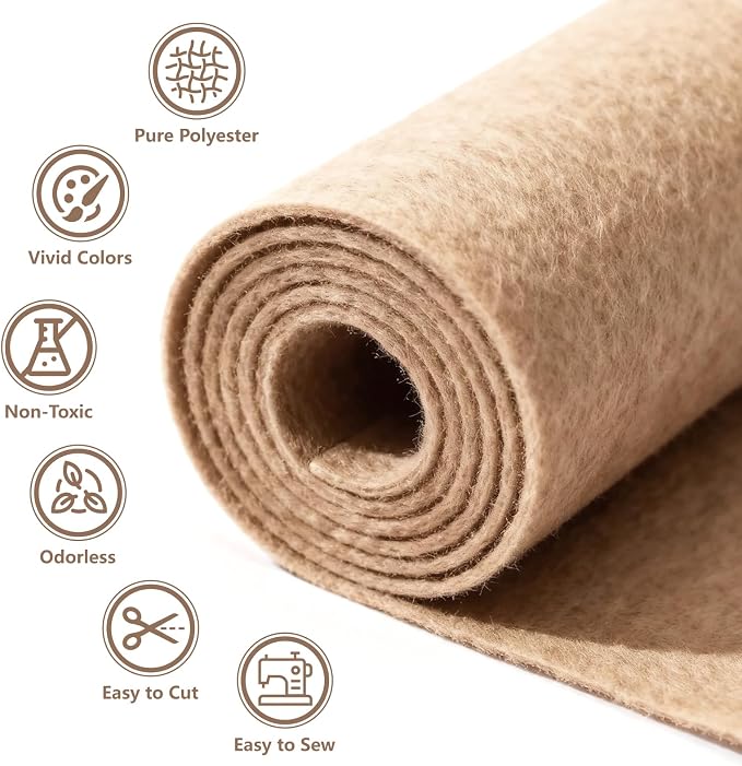 Felt Fabric 36'' X 36'' Large Felt Sheets Stiff Craft Felt by The Yard - Image 3
