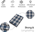 Pico Textiles 10 Yards Bolt Blue and White Tartan Plaid Flannel Fabric - Image 4