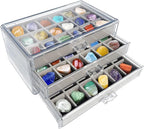 Rock Display Case, Rock Collection Box by LIAQICHA