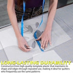 Quilting Template Plastic Sheets, Translucent, 12 x 18 Inches, Reusable Cutting - Image 2
