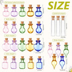 Geiserailie 80 Pieces Tiny Glass Bottles Spell Jars - Image 3