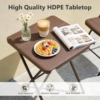 Folding Table, Square Folding Card Table - Image 4