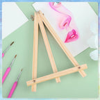 16 Pack 9 Inch Easel for Painting, Wooden Easel Stand Canvas Stand | Smooth Wood - Image 3