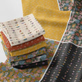 Patchwork Fabric Panel 100x155 cm, 100% Cotton Satin, 6 Coordinated Floral by FabricsTown