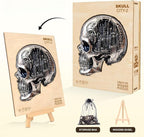 City Skull Puzzles Adults Gifts Wooden 100 Pieces 8.5 * 7.8in - Image 5