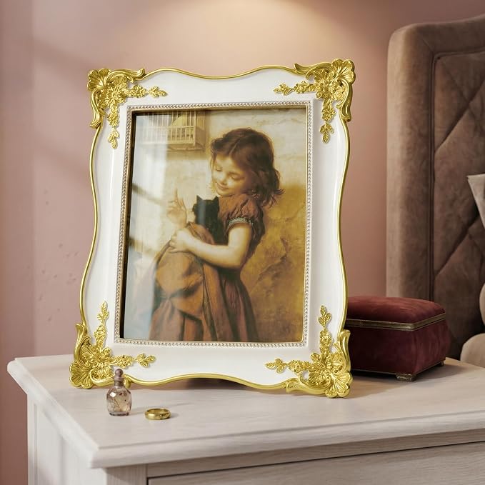 Cuspin 8x10 Vintage Picture Frame, Ornate Antique 8 by 10 Resin Frames - Image 7