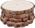 Natural Round Discs Rustic Wood Slices 4 PCS 9-10 inch Unfinished Wood kit by WilliamCraftCalifornia