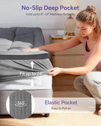 ChiXpace Dual Layer 4 Inch Memory Foam Mattress Topper Twin - Image 5
